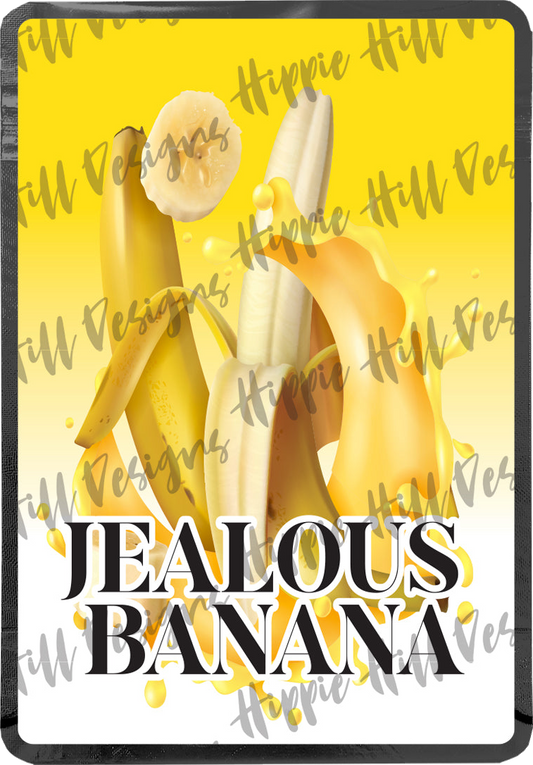 Jealous Banana custom printed mylar bag