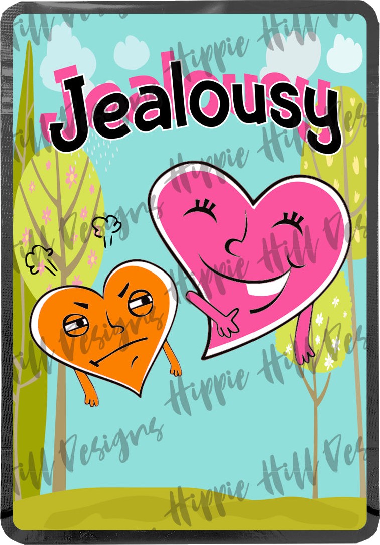 Jealousy custom printed mylar bag