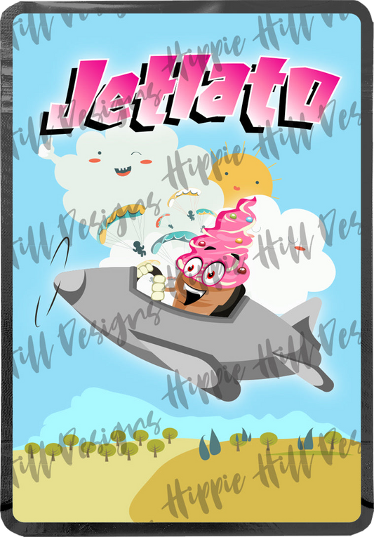 Jetlato custom printed mylar bag