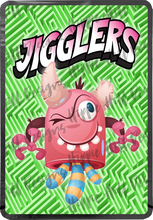 Jigglers custom printed mylar bag