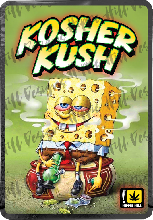 Kosher Kush custom printed mylar bag