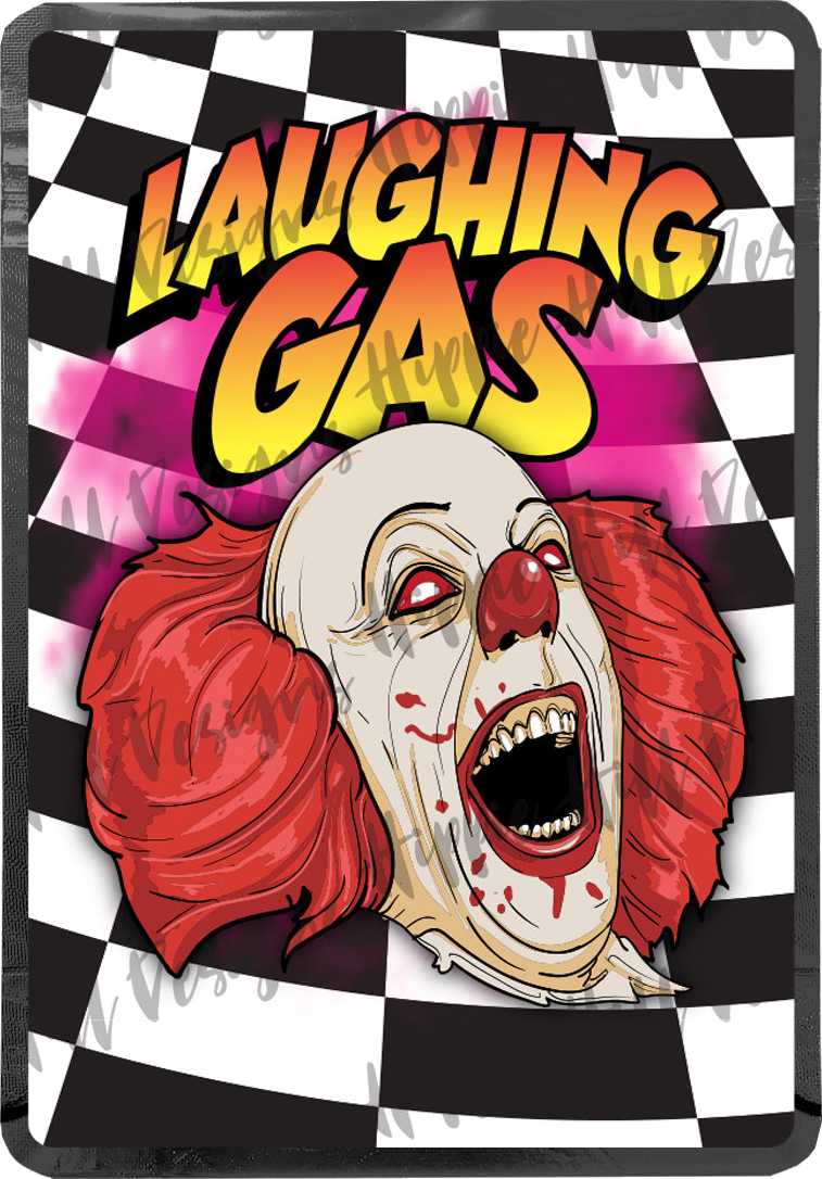 Laughing Gas custom printed mylar bag