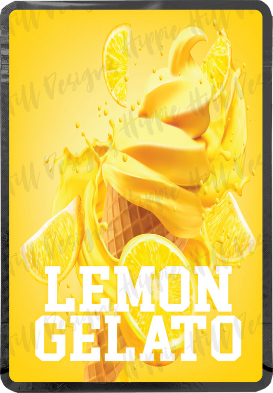 Lemon Gelato custom printed mylar bag
