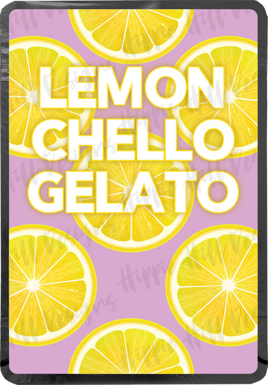 Lemonchello Gelato custom printed mylar bag