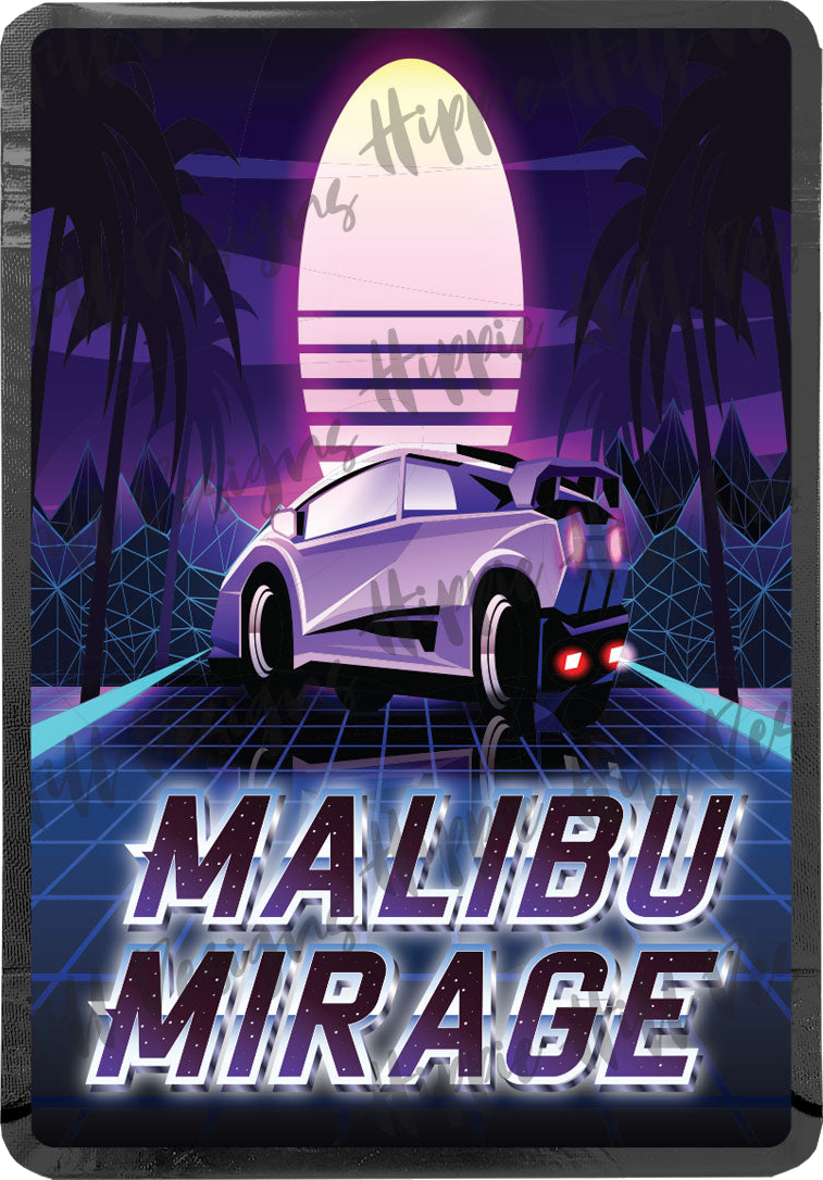 Malibu Mirage custom printed mylar bag