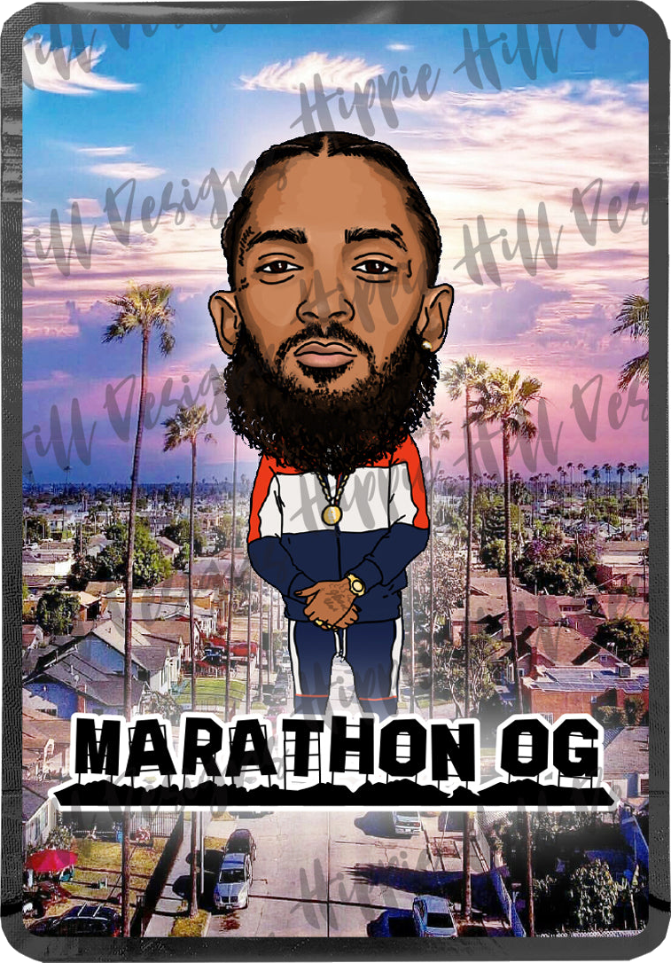 Marathon OG custom printed mylar bag