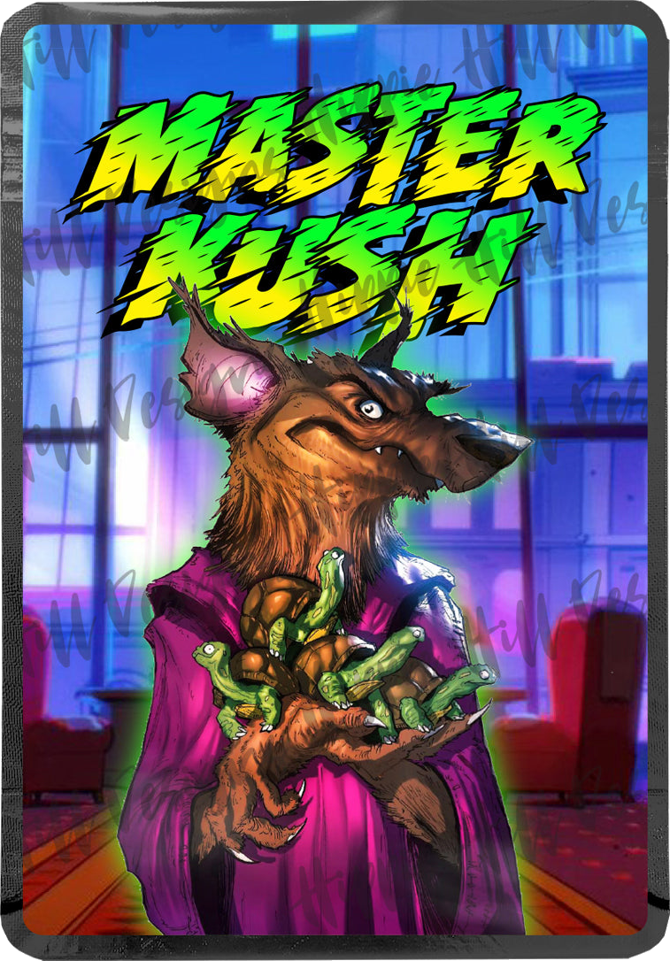 Master Kush custom printed mylar bag