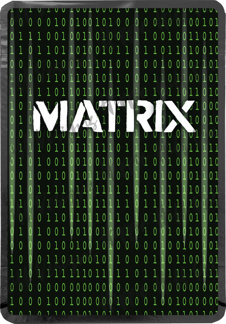 Matrix custom printed mylar bag