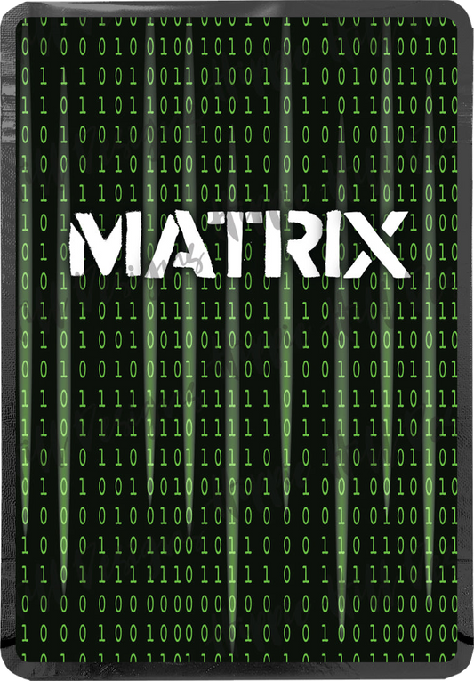 Matrix custom printed mylar bag