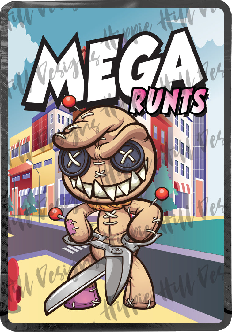 Mega Runts custom printed mylar bag