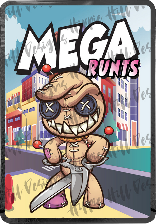 Mega Runts custom printed mylar bag
