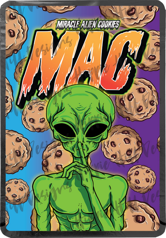 Miracle Alien Cookies V2 custom printed mylar bag