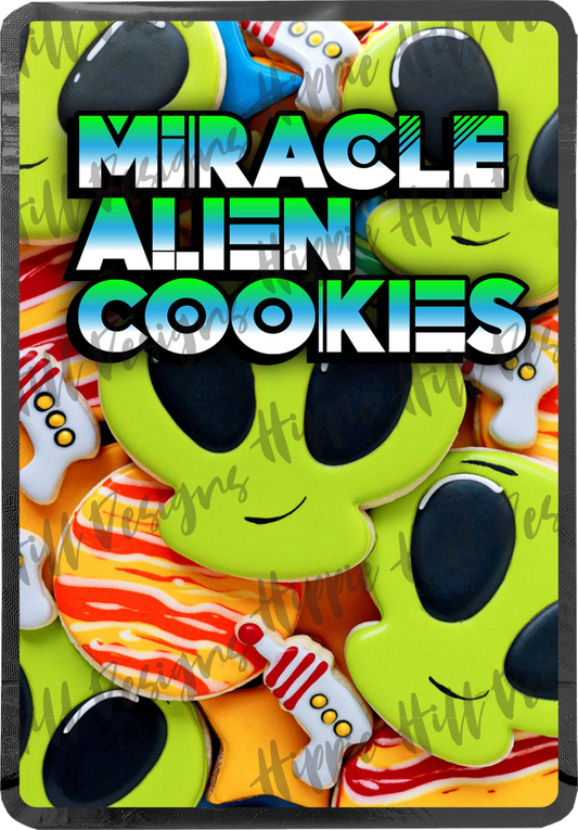 Miracle Alien Cookies custom printed mylar bag