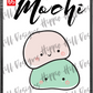 Mochi custom printed mylar bag