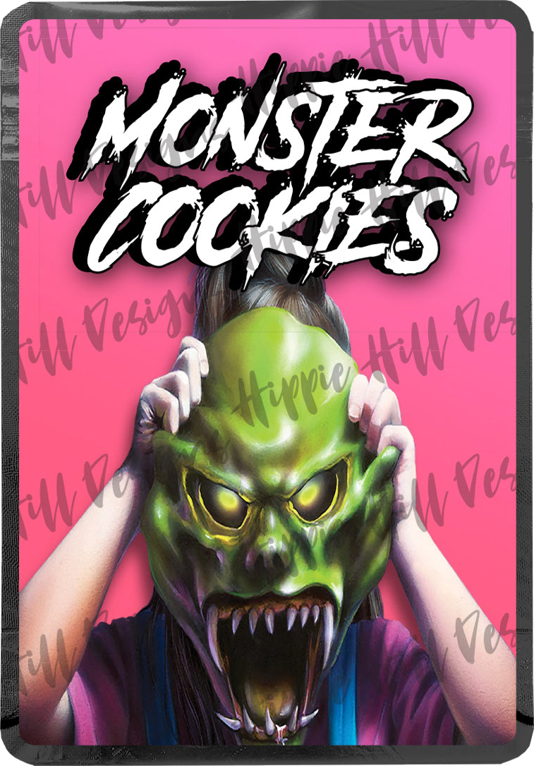 Monster Cookies custom printed mylar bag