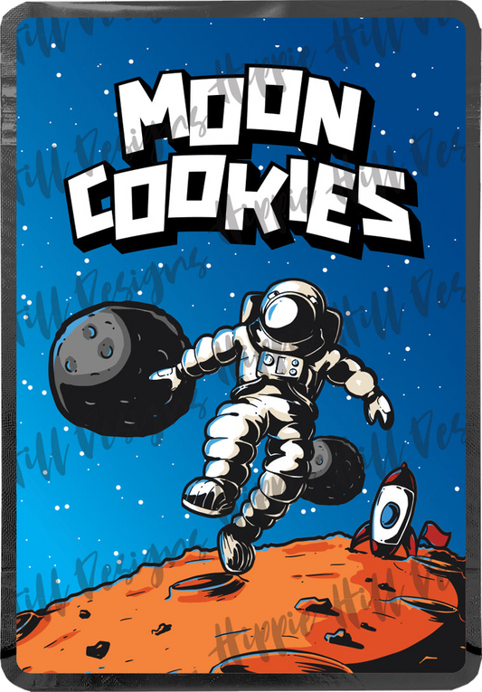 Moon Cookies custom printed mylar bag