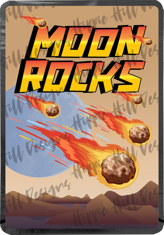 Moon Rocks custom printed mylar bag