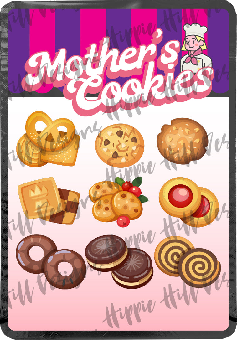Mothers Cookies custom printed mylar bag