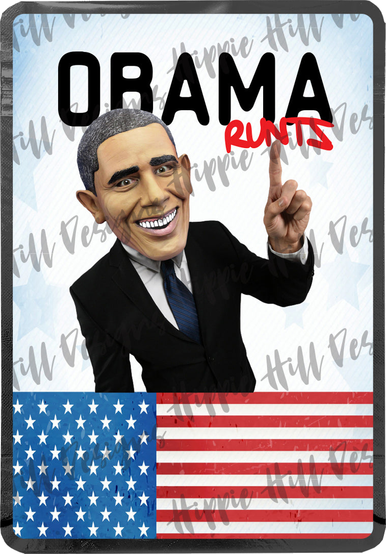 Obama Runts custom printed mylar bag