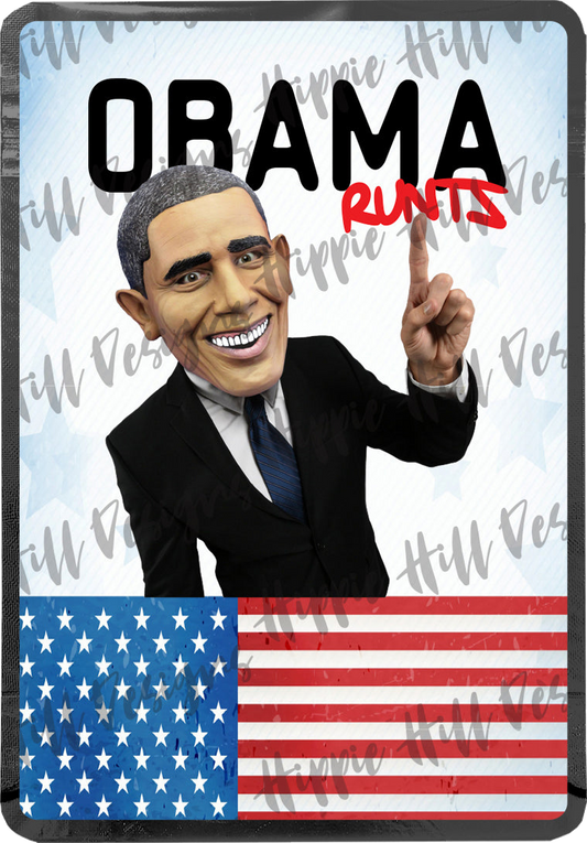 Obama Runts custom printed mylar bag
