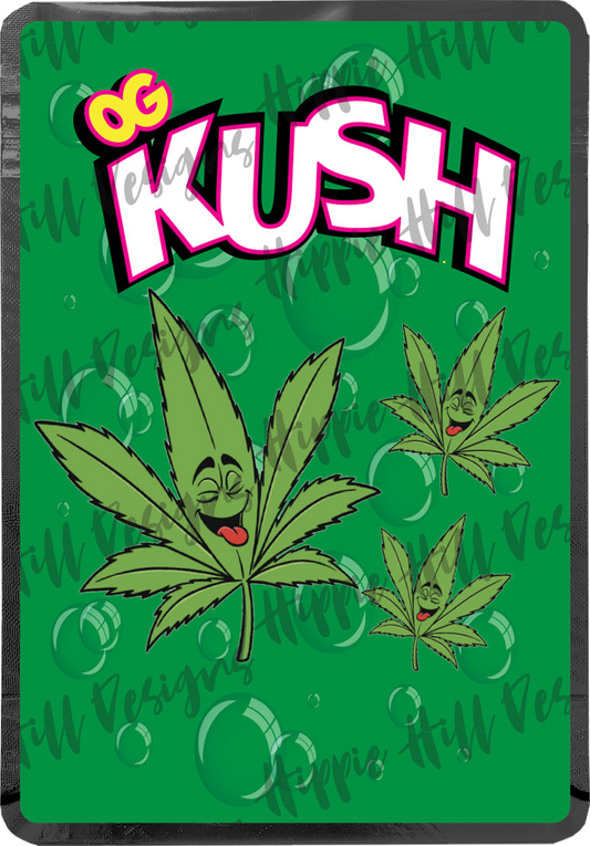 OG Kush - Leaf custom printed mylar bag