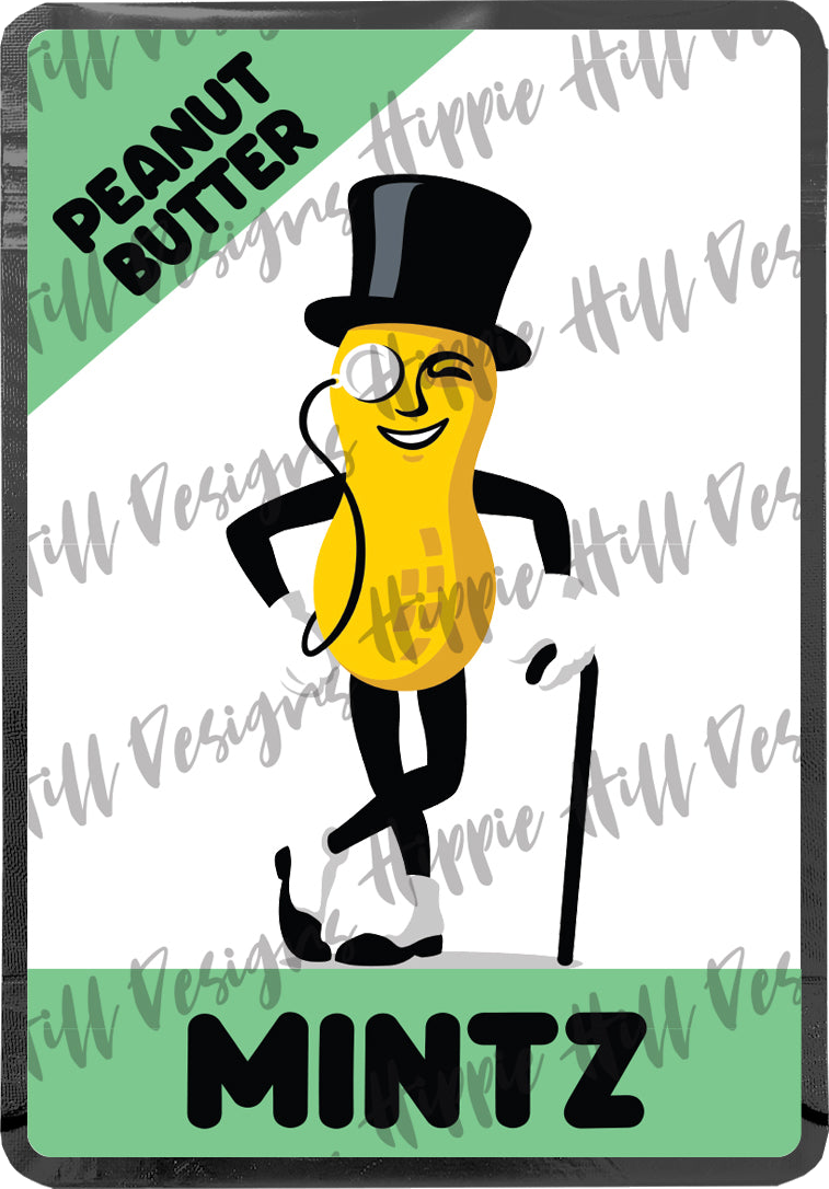 Peanut Butter Mintz custom printed mylar bag