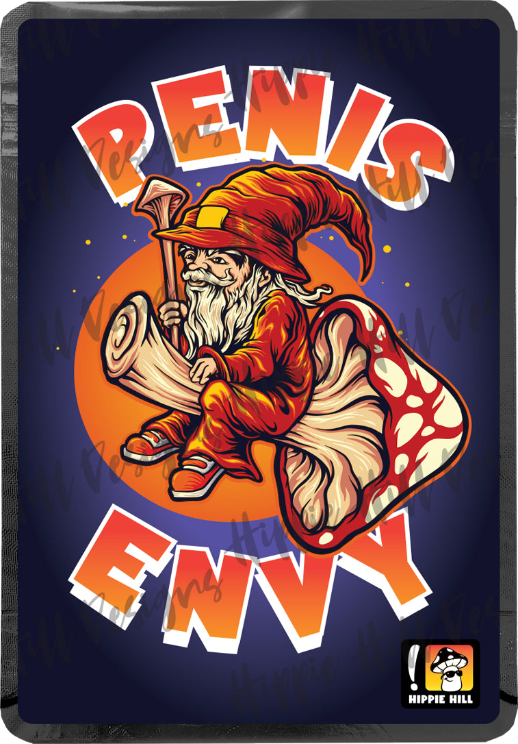 Penis Envy custom printed mylar bag