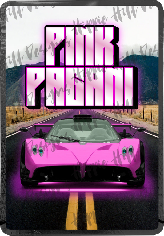 Pink Pagani custom printed mylar bag