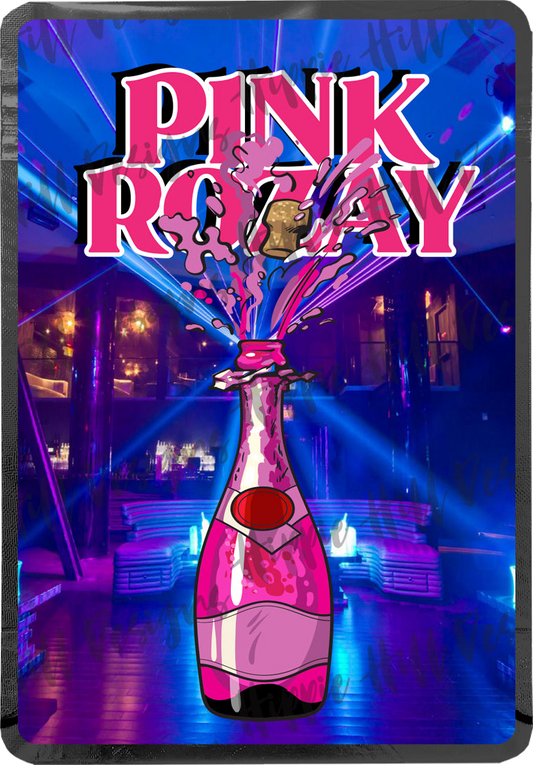 Pink Rozay custom printed mylar bag
