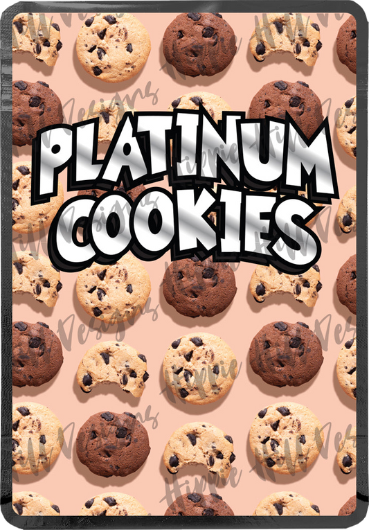 Platinum Cookies custom printed mylar bag