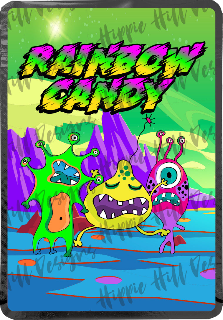 Rainbow Candy custom printed mylar bag