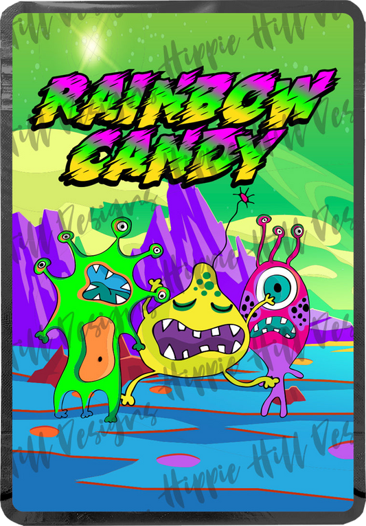 Rainbow Candy custom printed mylar bag