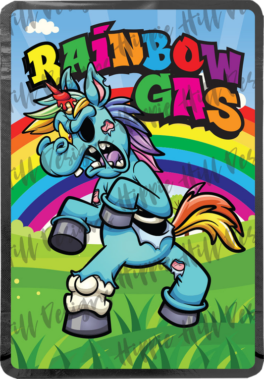 Rainbow Gas custom printed mylar bag