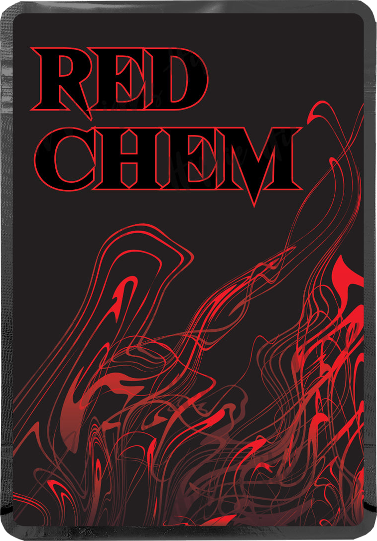Red Chem custom printed mylar bag