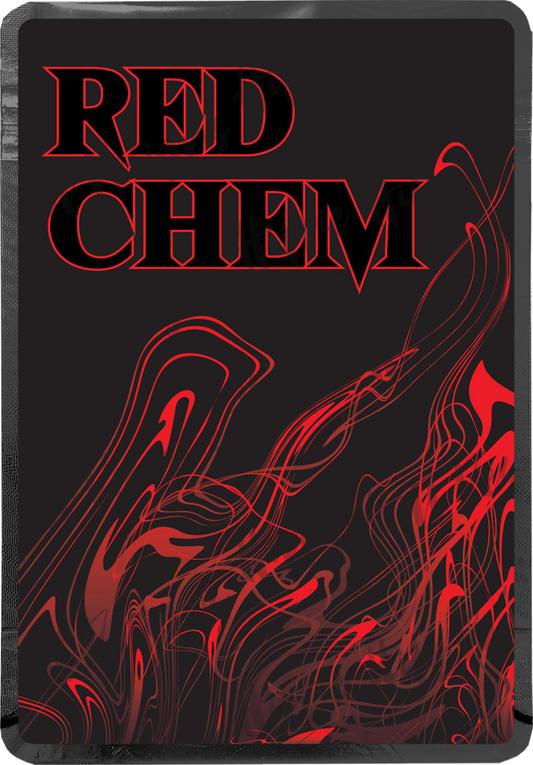 Red Chem custom printed mylar bag