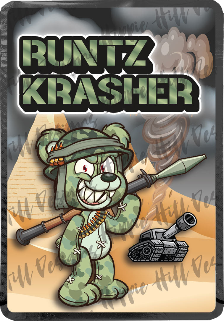 Runtz Krasher custom printed mylar bag