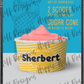 Sherbert - Cup custom printed mylar bag
