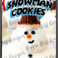 Snowman Cookies custom printed mylar bag