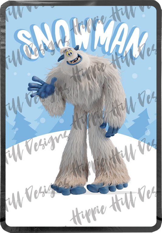 Snowman V3. custom printed mylar bag