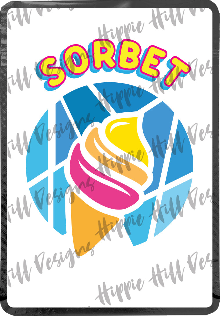Sorbet custom printed mylar bag