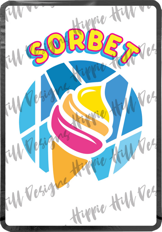 Sorbet custom printed mylar bag