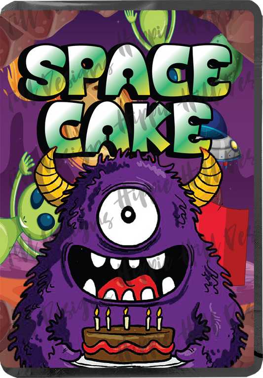 Space Cake V2. custom printed mylar bag