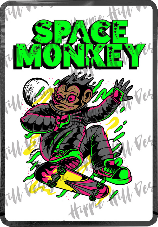 Space Monkey custom printed mylar bag