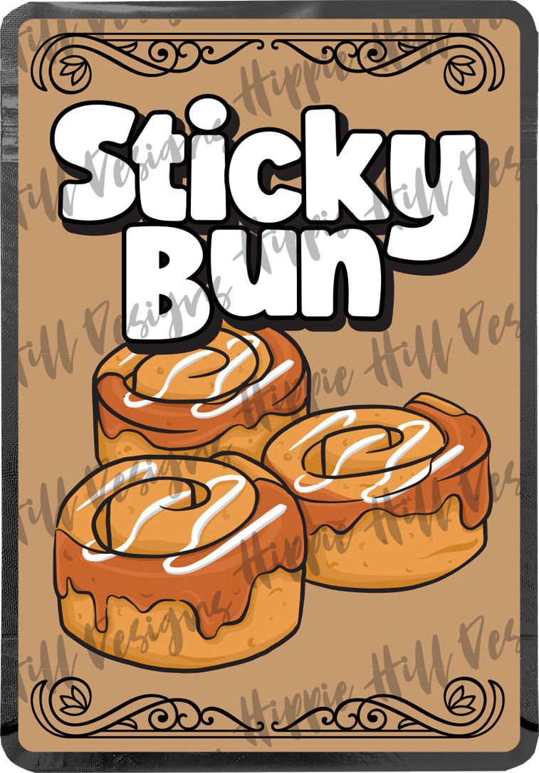 Sticky Bun custom printed mylar bag
