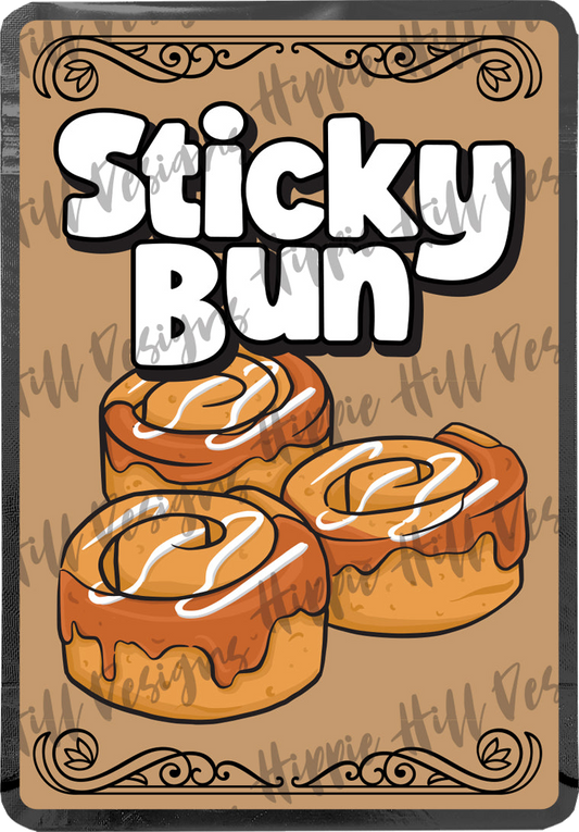 Sticky Bun custom printed mylar bag