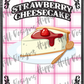 Strawberry Cheesecake custom printed mylar bag