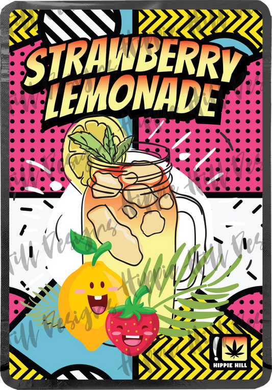 Strawberry Lemonade custom printed mylar bag