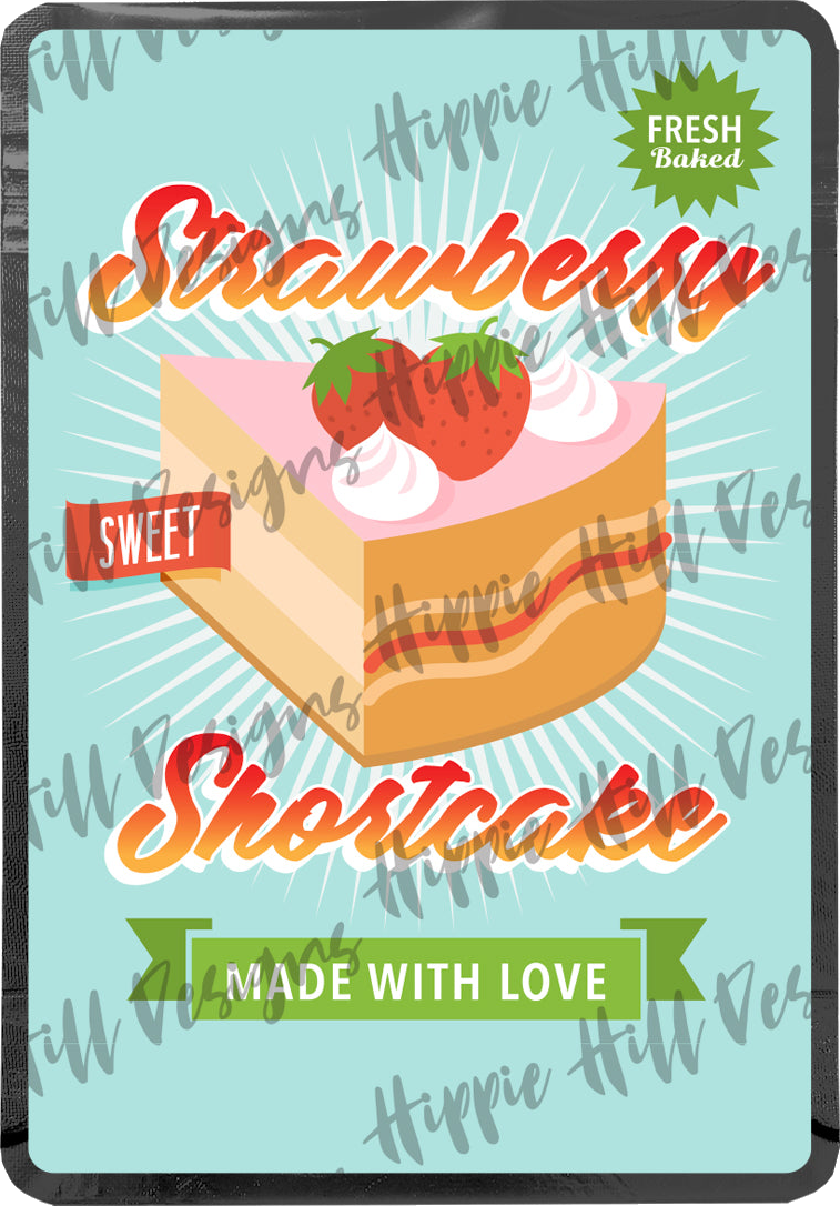 Strawberry Shortcake custom printed mylar bag