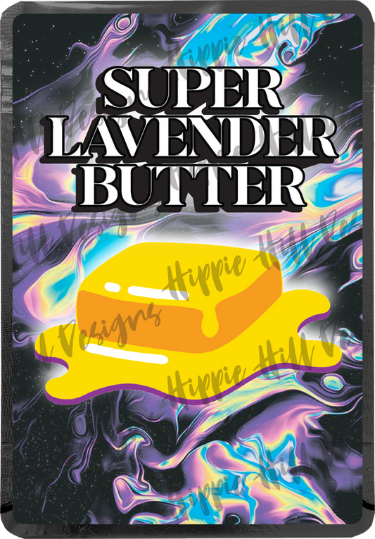 Super Lavender Butter custom printed mylar bag