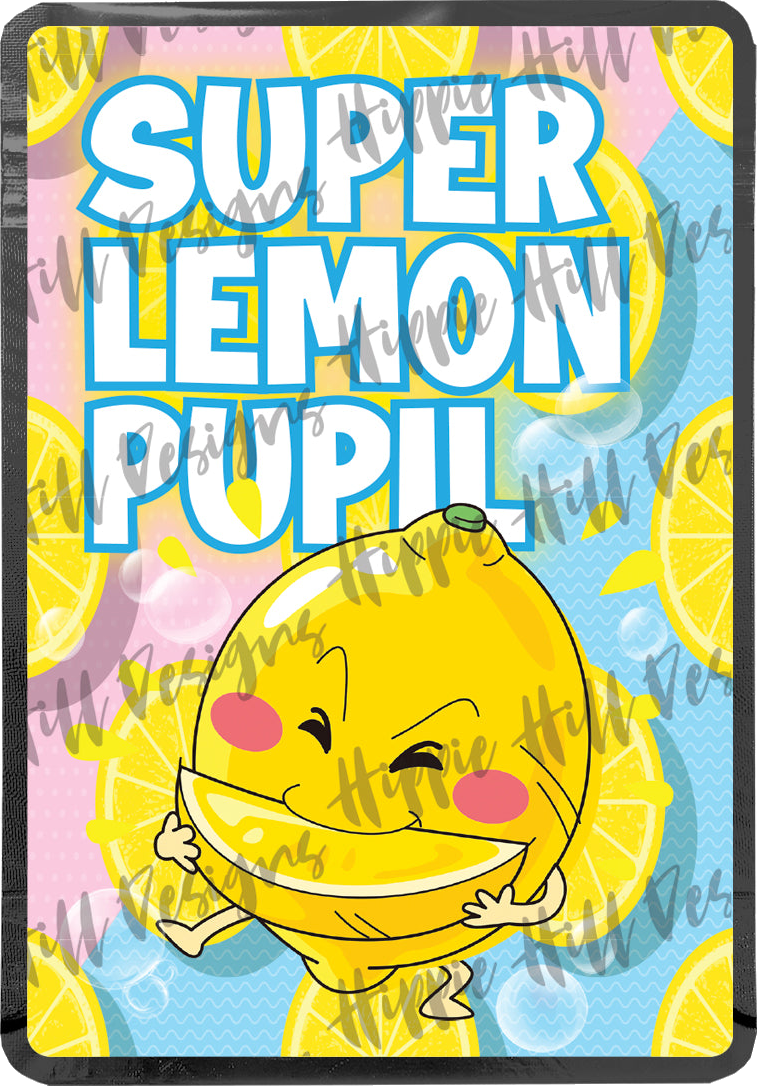 Super Lemon Pupil custom printed mylar bag